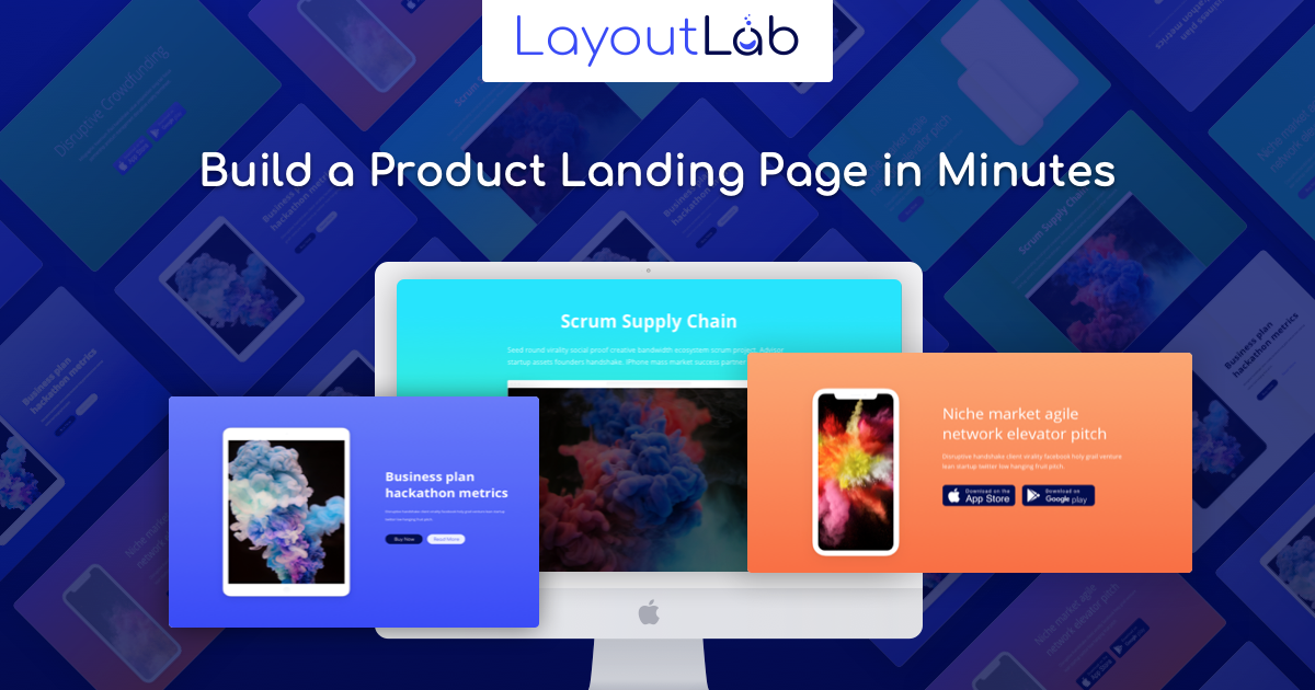 Visually build your product landing page in minutes | LayoutLab.io